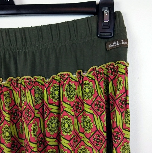 Matilda Jane Serendipity Fall Ruffled Hem skirt Autumn size small - Picture 3 of 4